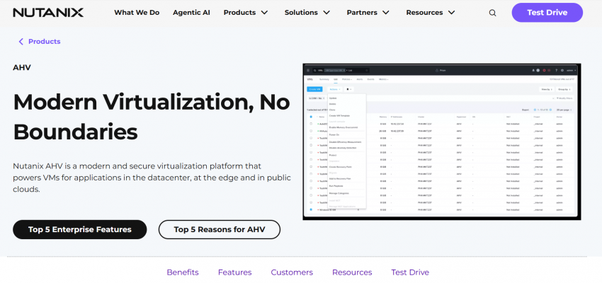 vmware alternatives - nutanix
